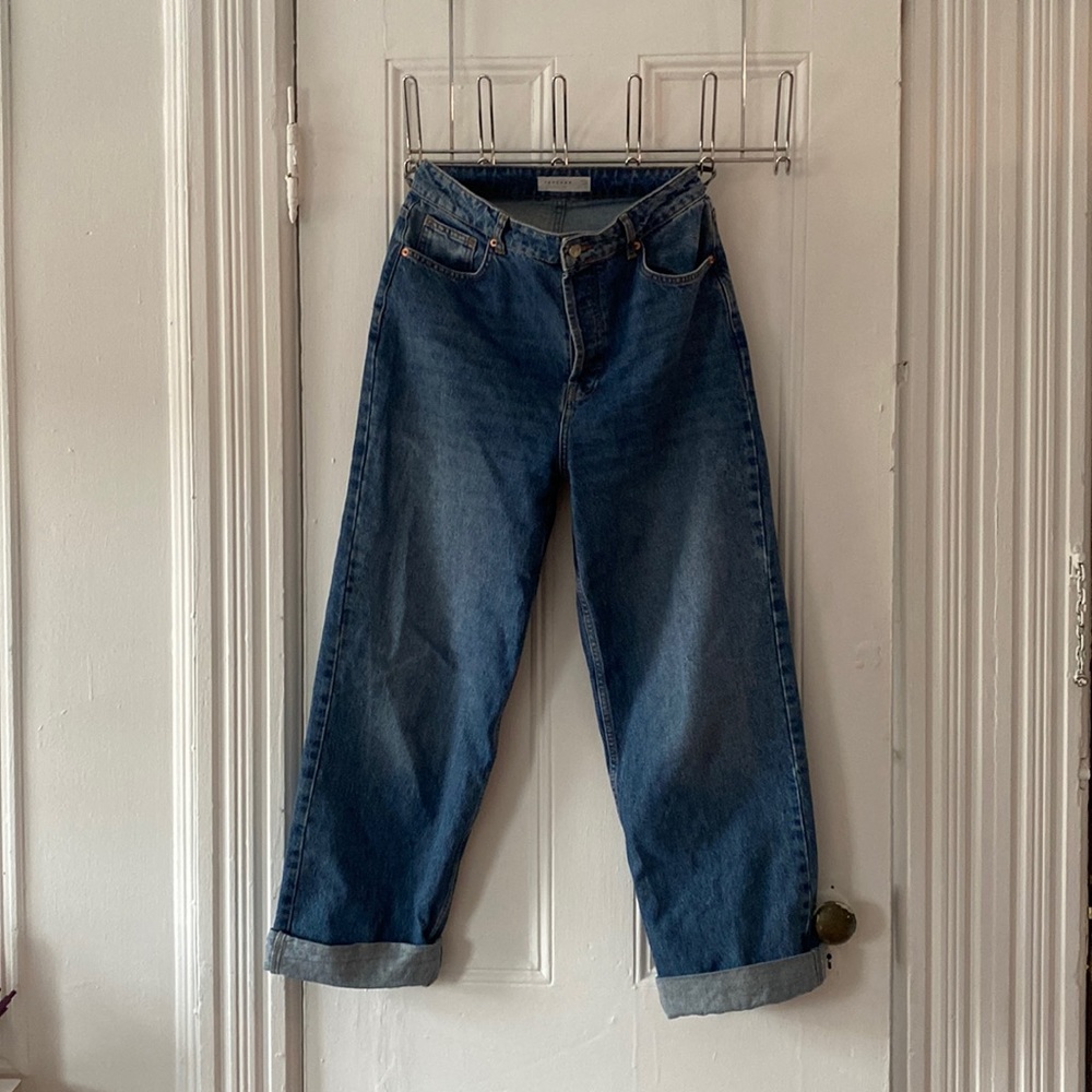 Topshop One Oversized Mom Jean